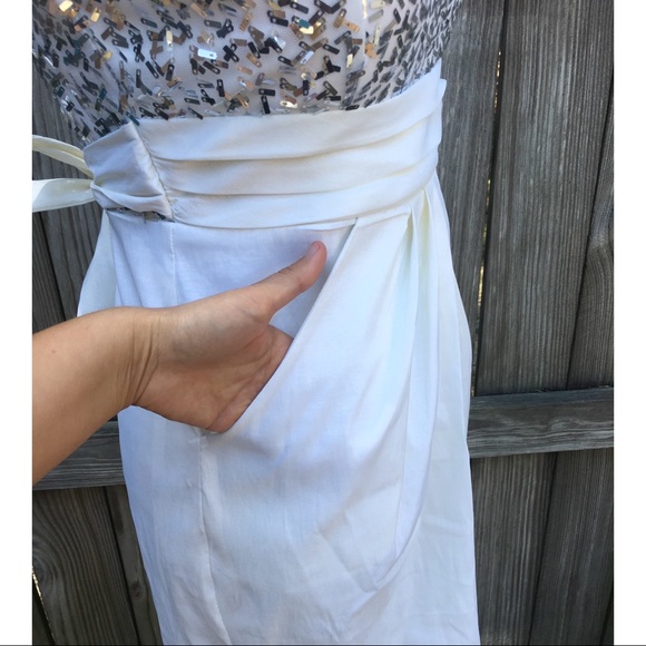 Jodi Kristopher White,Silver Sequin Dress - Picture 4 of 8
